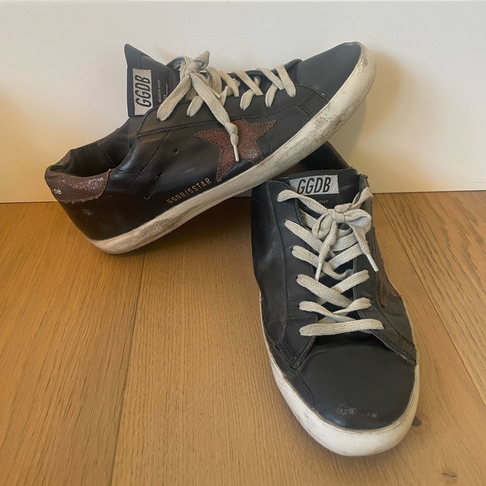 Black and brown golden goose sneakers size 39